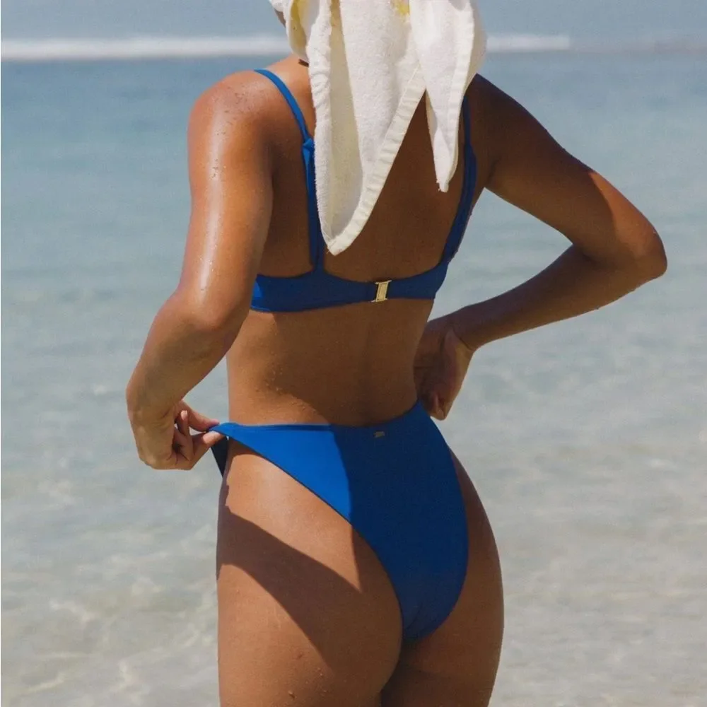 Gooseberry So Chic Bikini Bottom In Royal Blue Size S